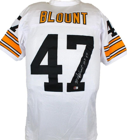 Mel Blount Signed White Custom Jersey