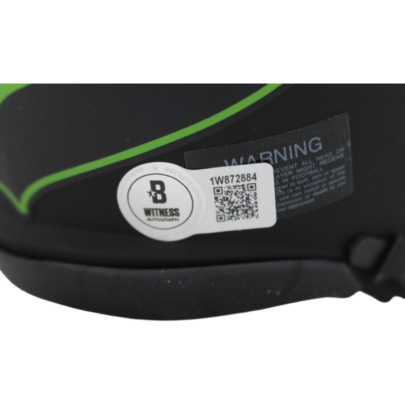 Steve Largent Signed Seattle Seahawks Salute to Service Mini Helmet BAS