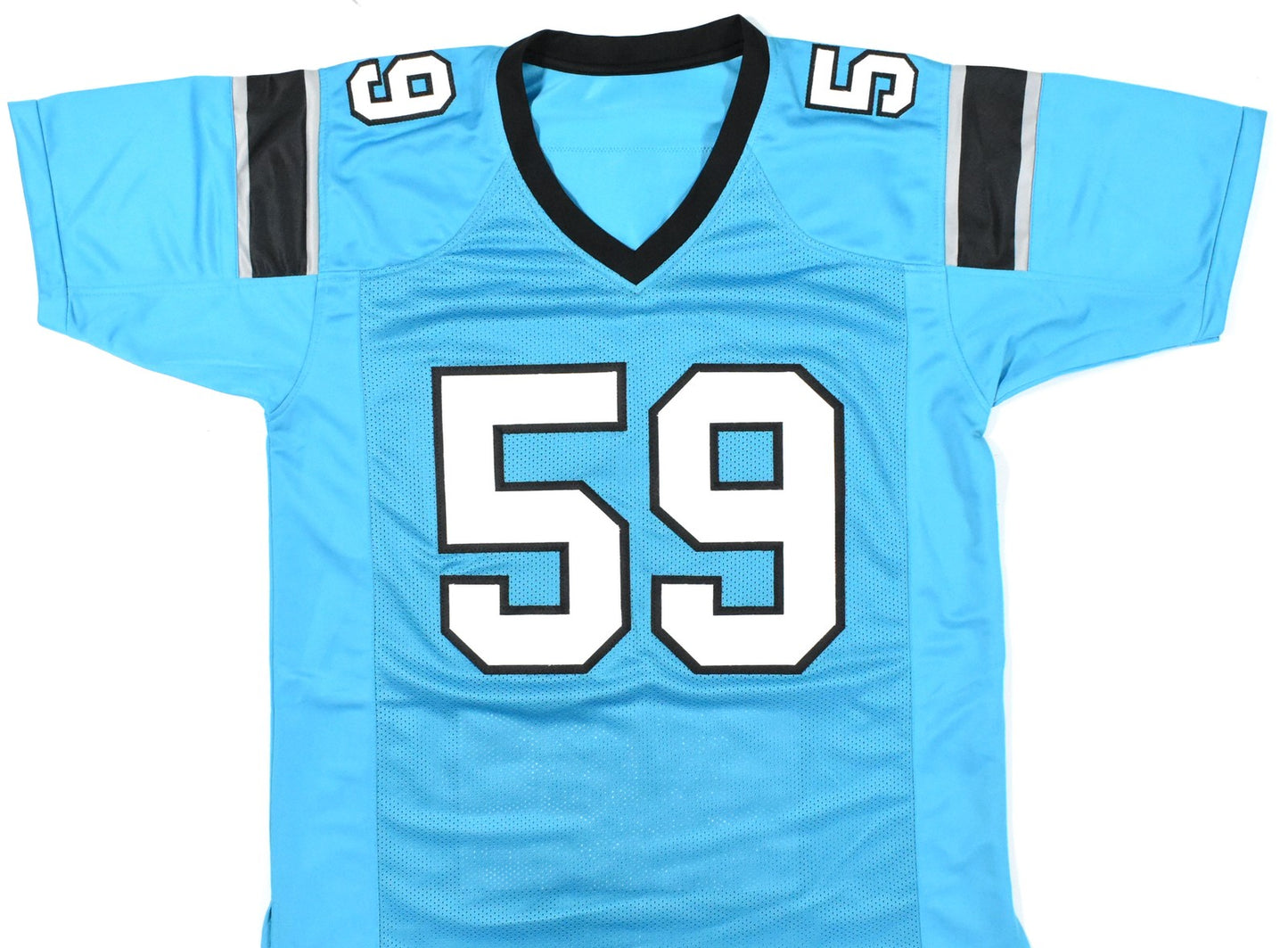 Luke Kuechly Signed Carolina Panthers Custom Blue Stat Jersey