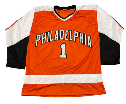 Bernie Parent Philadelphia Flyers Signed Custom Jersey HOF 84