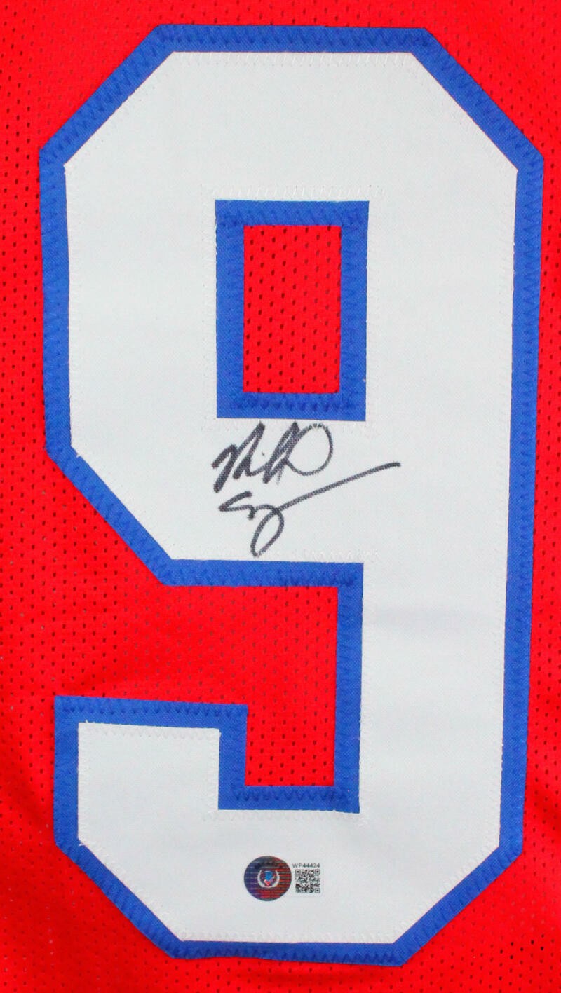 Richard Seymour Autographed Red Custom Football Jersey