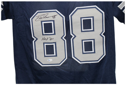 Drew Pearson Signed Dallas Cowboys Pro Style Jersey (HOF Inscription)