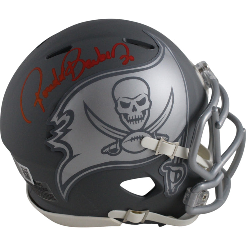 Ronde Barber Tampa Bay Buccaneers Autographed Slate Mini Helmet