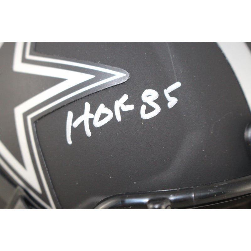 Roger Staubach Signed Dallas Cowboys Eclipse Mini Helmet HOF