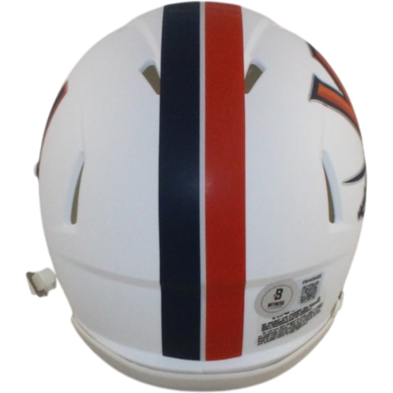 Ronde Barber Signed Virginia Cavaliers White Mini Helmet