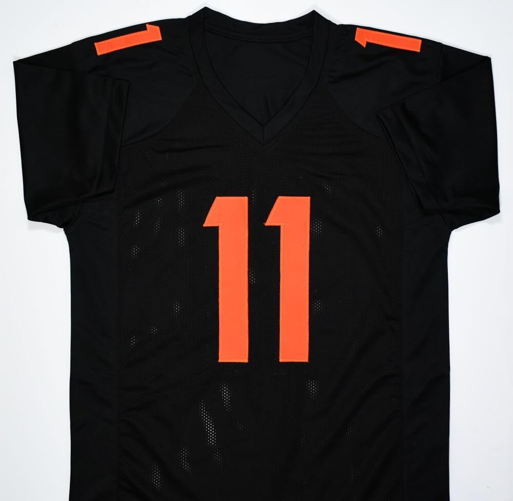 Jalin Hyatt Signed Tennessee Volunteers Custom Black Jersey