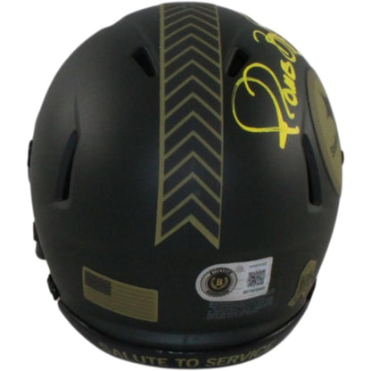 Jerome Bettis Signed Pittsburgh Steelers 2025 Salute to Service Mini Helmet
