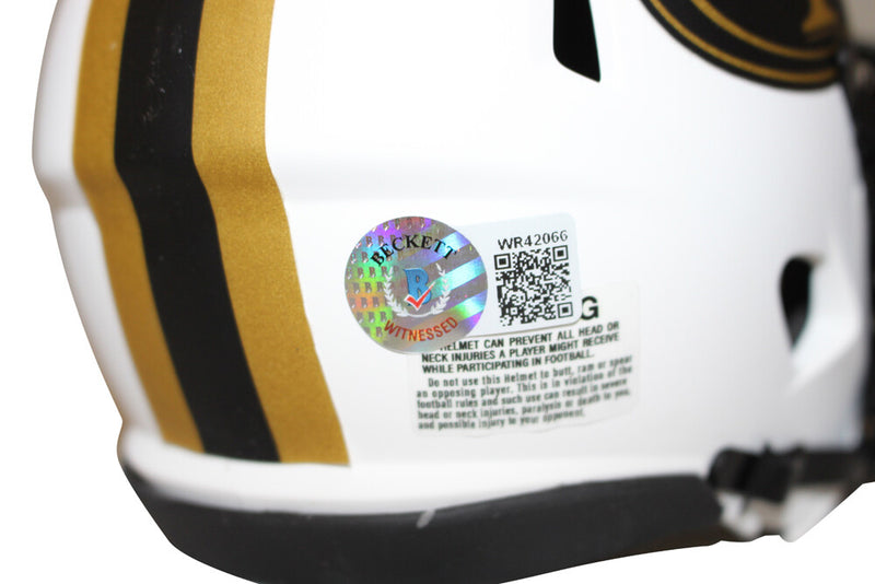 Garrison Hearst San Francisco 49ers Signed Lunar Mini Helmet Beckett