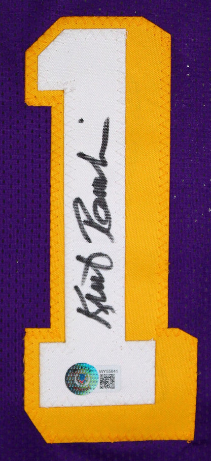 Kurt Rambis Autographed Los Angeles Lakers Style Purple Jersey