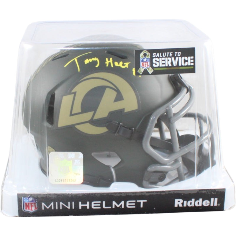 Torry Holt Signed Los Angeles Rams 2025 Salute to Service Mini Helmet