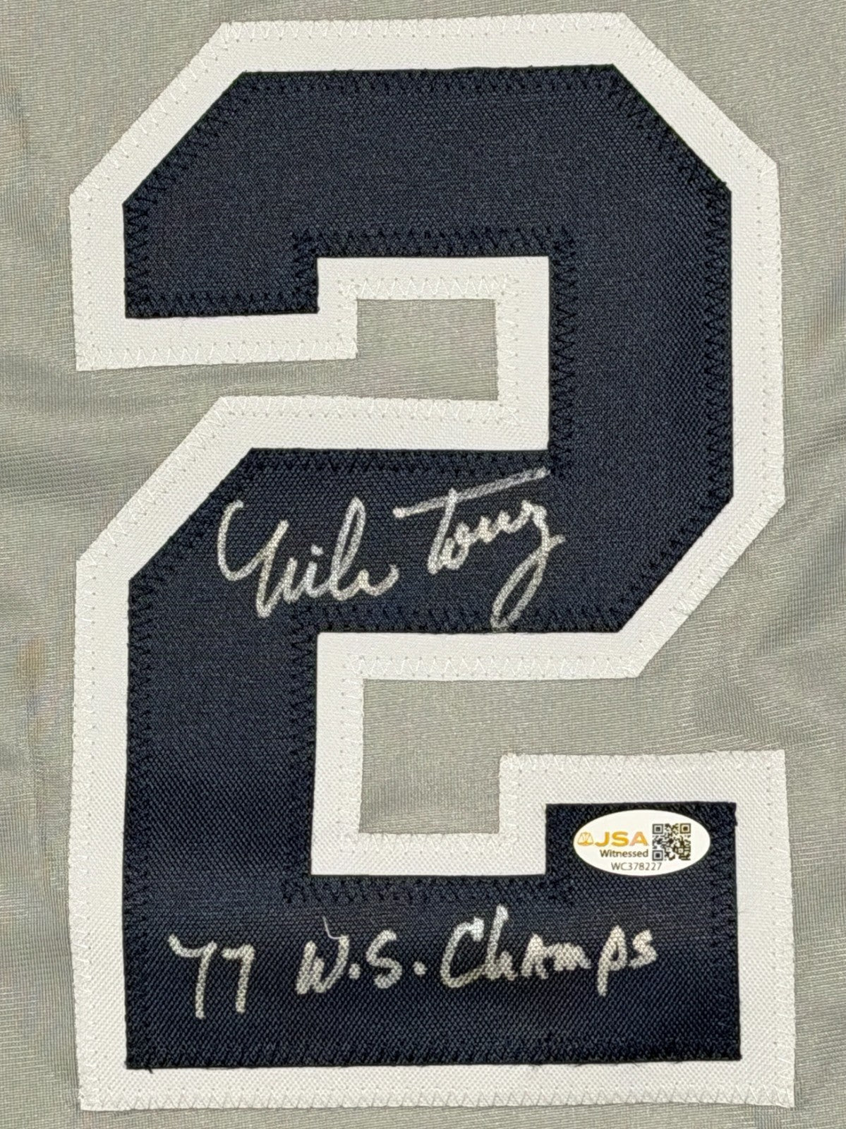 Mike Torrez Signed New York Yankees Custom Jersey (77 WS Champs) JSA