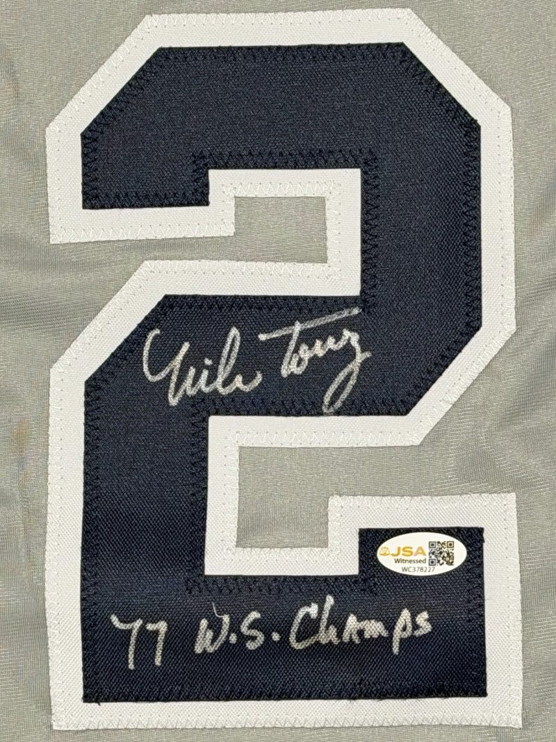 Mike Torrez Signed New York Yankees Custom Jersey (77 WS Champs) JSA