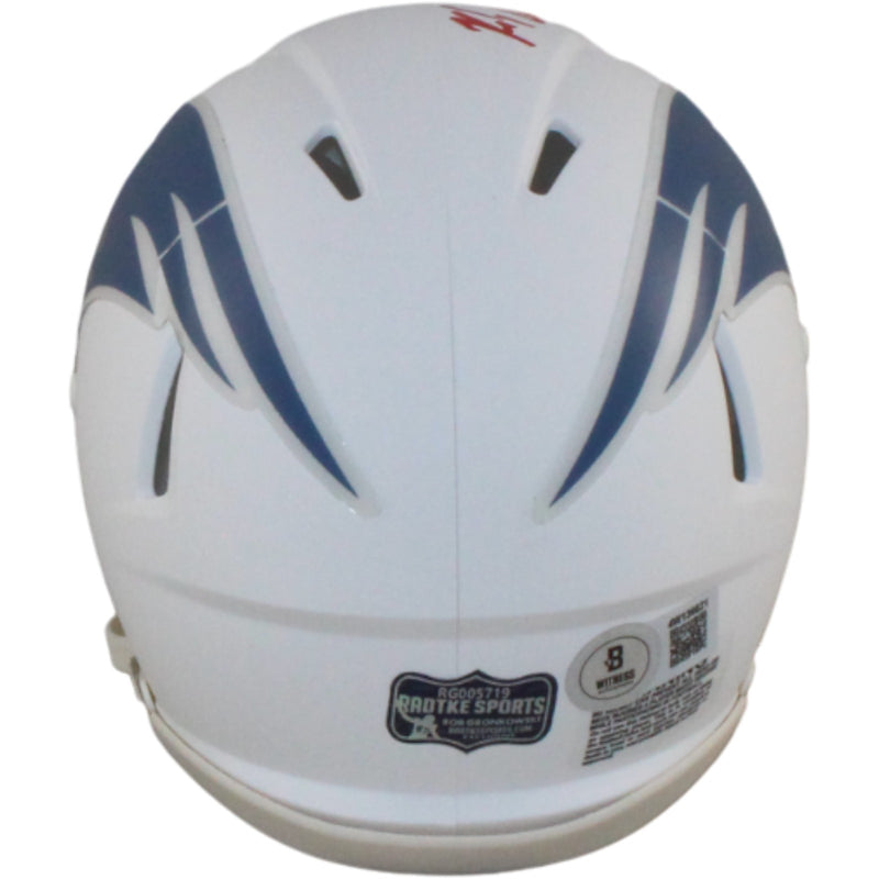 Rob Gronkowski Signed New England Patriots Rivalries Mini Helmet (Beckett)
