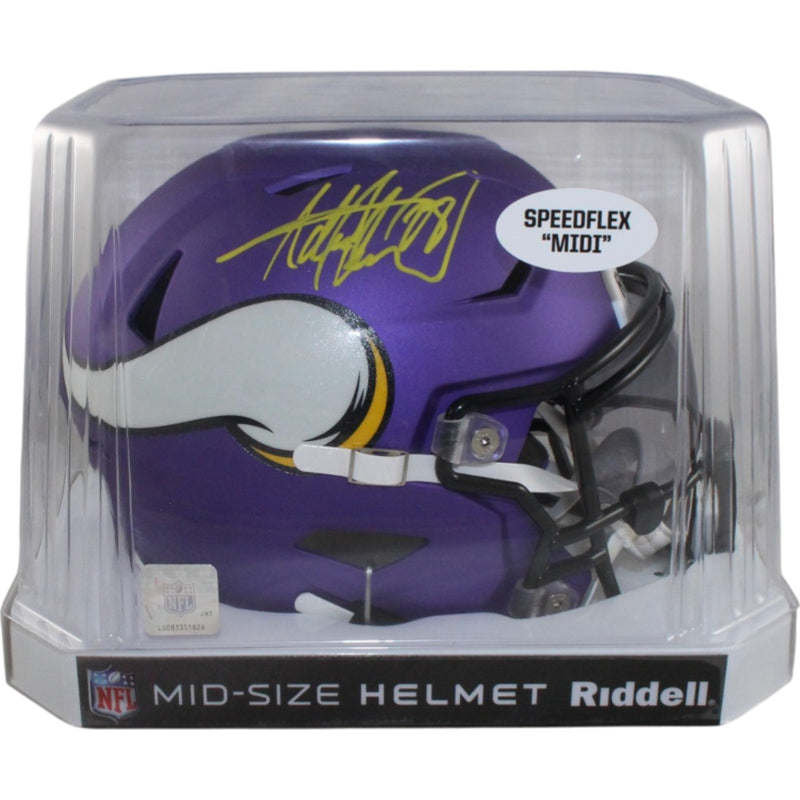 Adrian Peterson Signed Minnesota Vikings Mid-Size Midi Helmet
