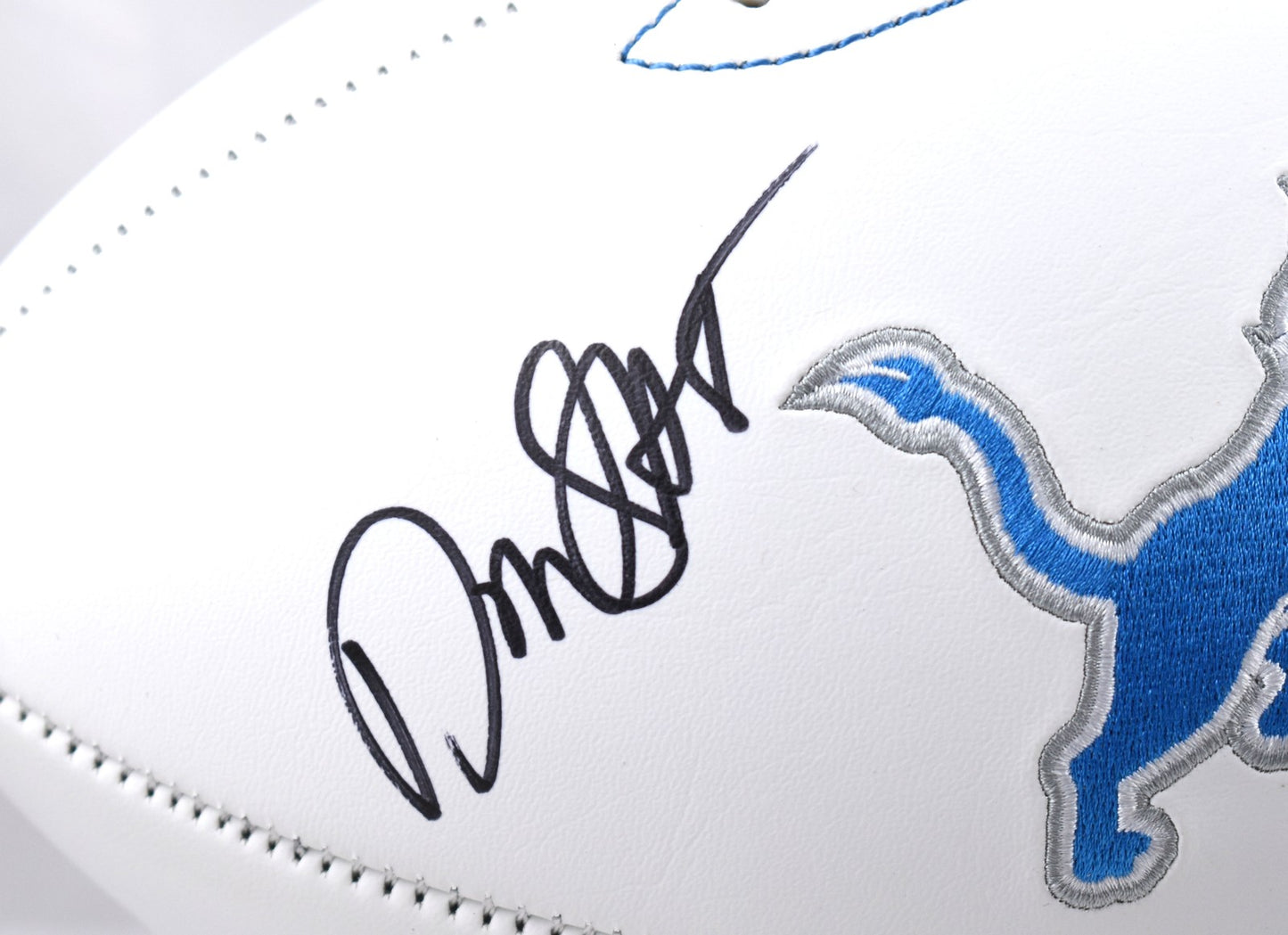 David Montgomery Autographed Detroit Lions Logo Football