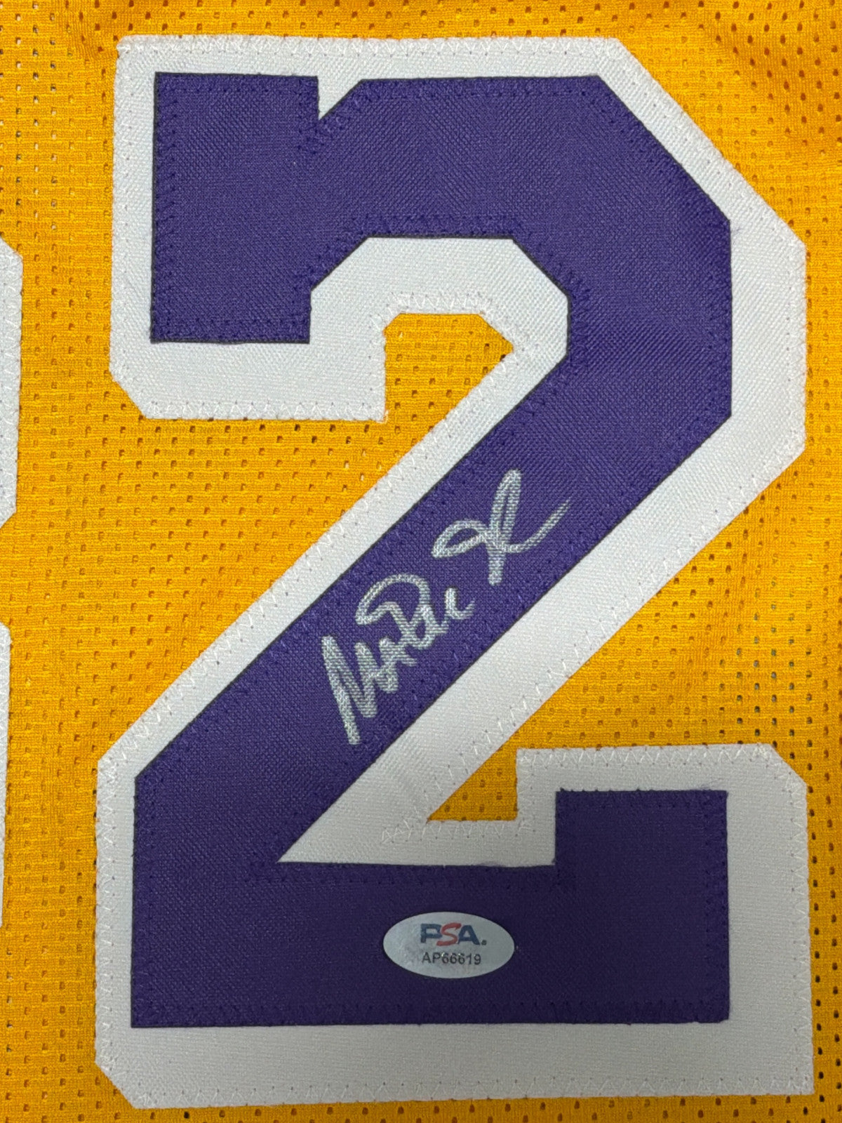 Magic Johnson Autographed Los Angeles Lakers Custom Jersey