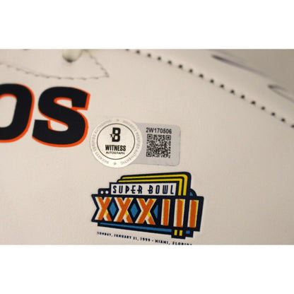 Champ Bailey Autographed Denver Broncos White Logo Football