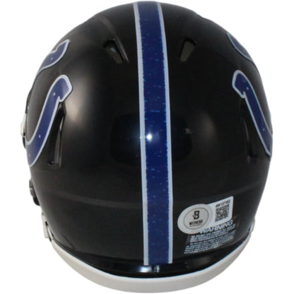 Edgerrin James Signed Indianapolis Colts 2023 Alternate Mini Helmet