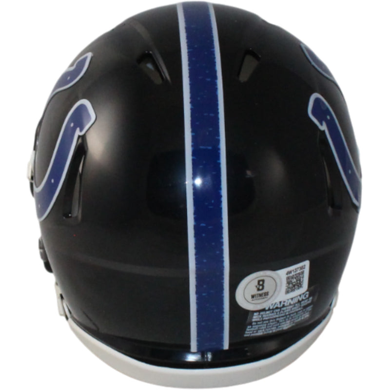 Edgerrin James Signed Indianapolis Colts 2023 Alternate Mini Helmet