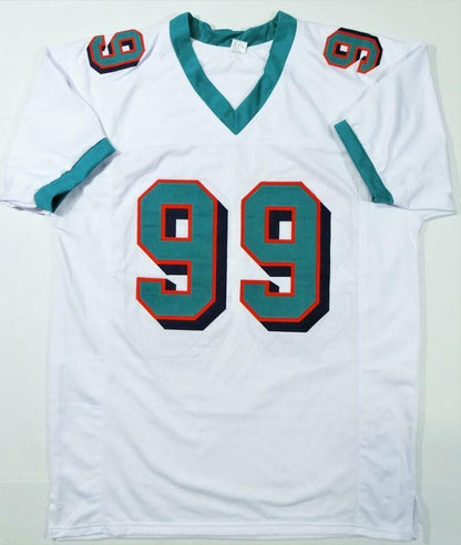 Jason Taylor Autographed White Custom Jersey