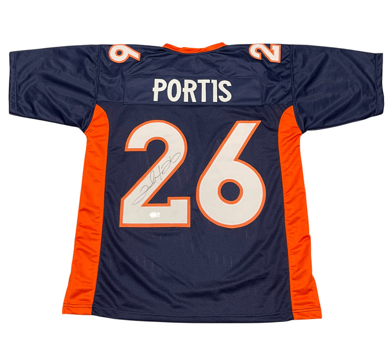 Clinton Portis Signed Denver Broncos Custom Jersey (BAS COA)