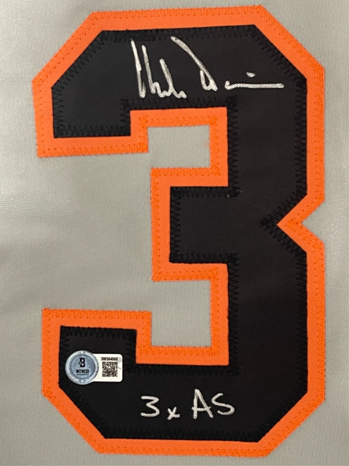 Chili Davis San Francisco Giants Signed Custom Jersey (3x AS) Beckett