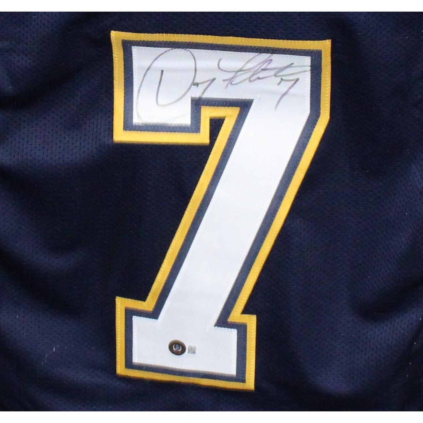 Doug Flutie Signed Los Angeles Chargers Pro Style Blue Jersey
