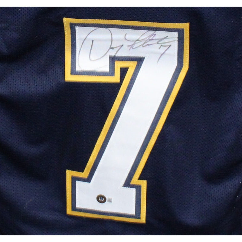Doug Flutie Signed Los Angeles Chargers Pro Style Blue Jersey