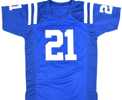DJ Giddens Autographed Indianapolis Colts Custom Blue Jersey