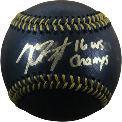 Kris Bryant Signed Chicago Cubs Black MLB Baseball (WS Champs Inscription)
