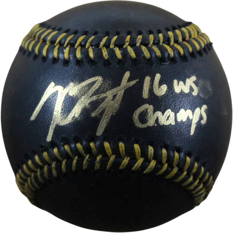 Kris Bryant Signed Chicago Cubs Black MLB Baseball (WS Champs Inscription)