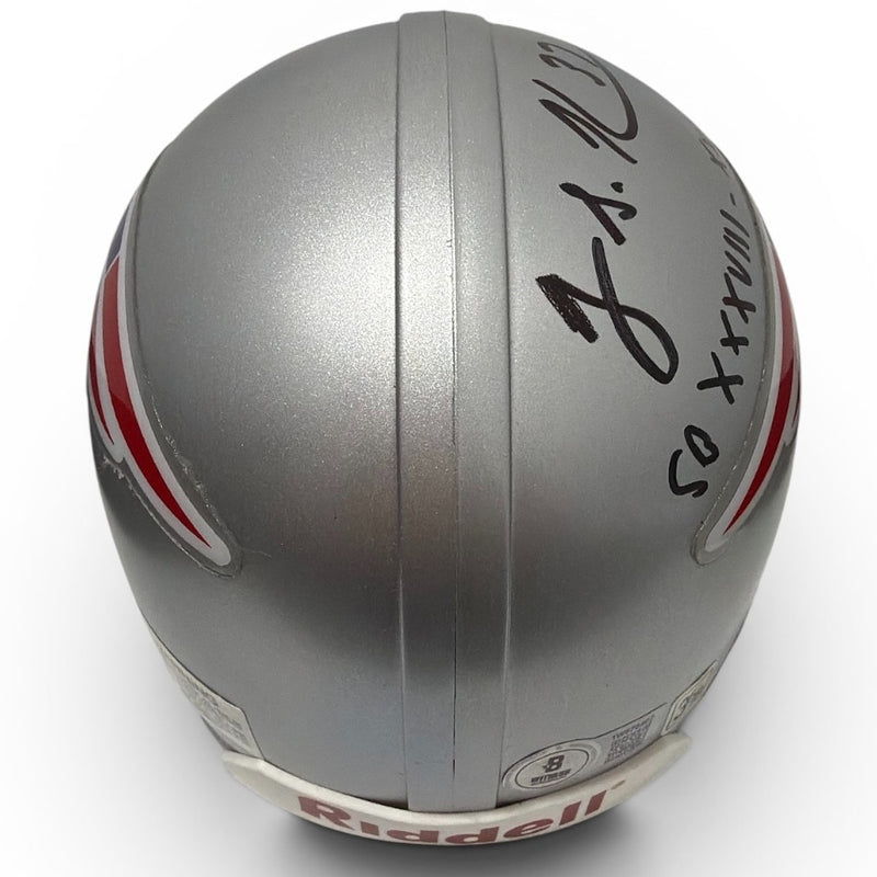 Rodney Harrison Signed New England Patriots VSR4 Mini Helmet