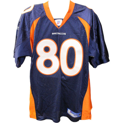 Rod Smith Signed Denver Broncos Blue Reebok Jersey (Size 52)