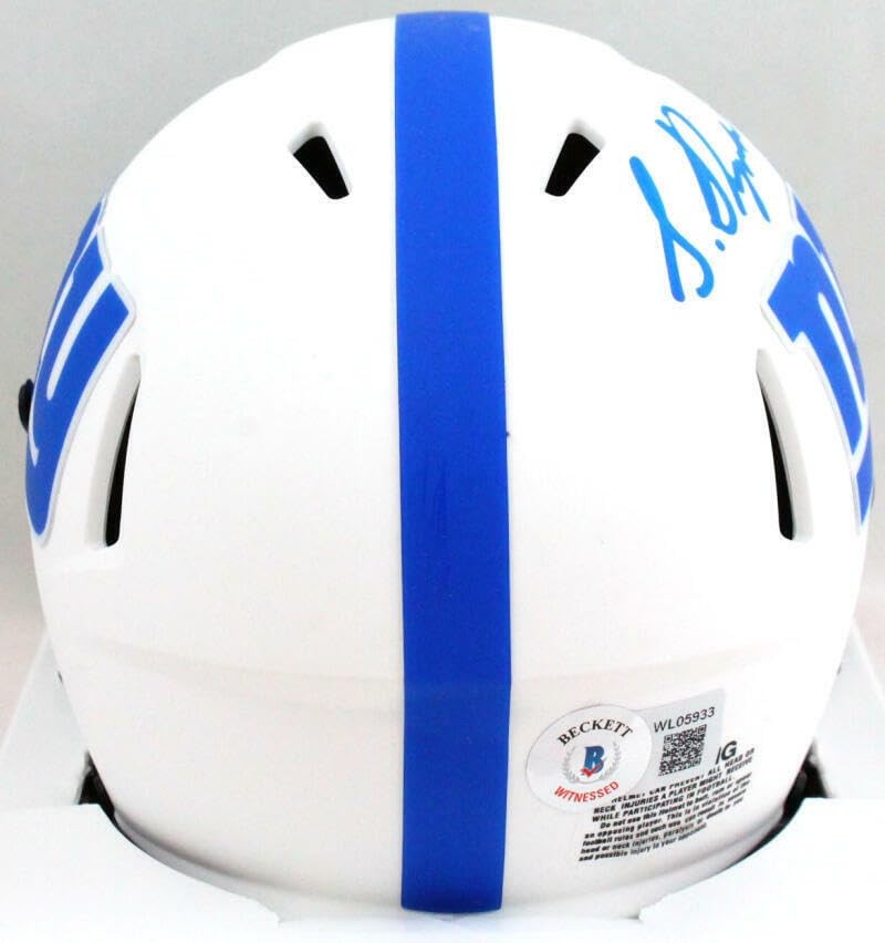 Sterling Shepard Signed New York Giants Lunar Speed Mini Helmet