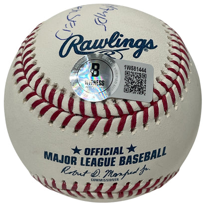 Derek Lowe Signed Official Major League Baseball (2 Inscriptions)