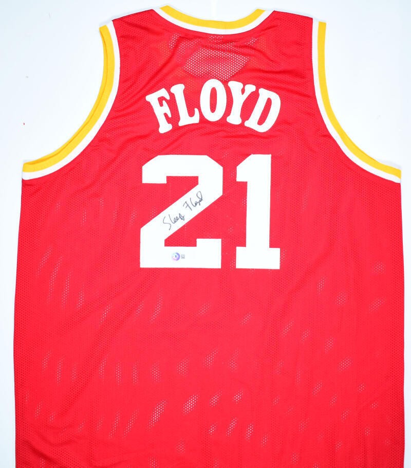 Sleepy Floyd Signed Red Custom Basketball Jersey