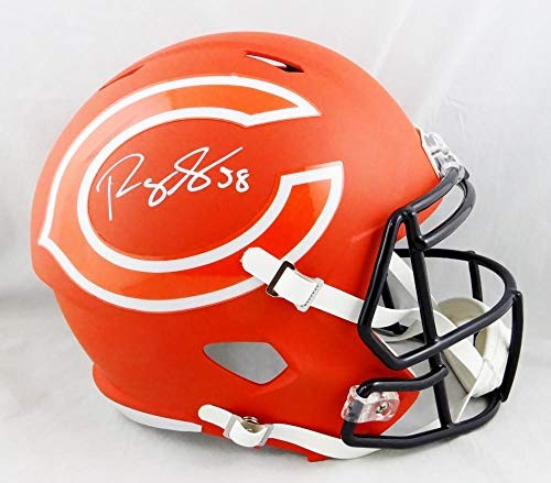 Roquan Smith Signed Chicago Bears Full Size AMP Speed Helmet