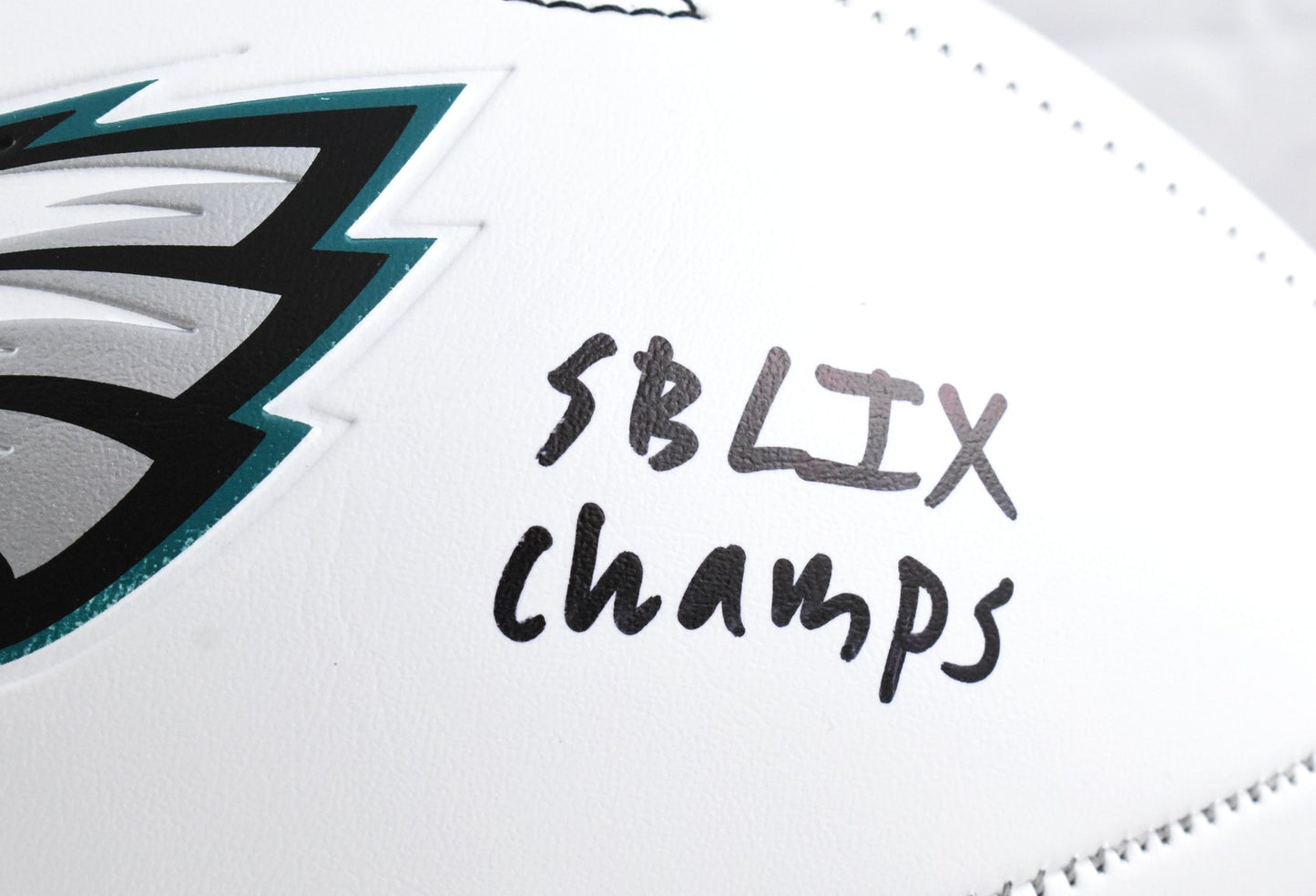 Milton Williams Signed Philadelphia Eagles Logo Football - SB Champs
