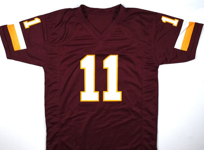 Mark Rypien Autographed Washington Burgundy Custom Jersey with SB MVP Inscription