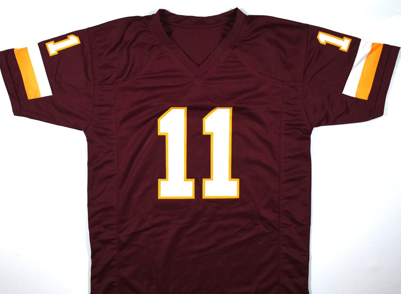 Mark Rypien Autographed Washington Burgundy Custom Jersey with SB MVP Inscription