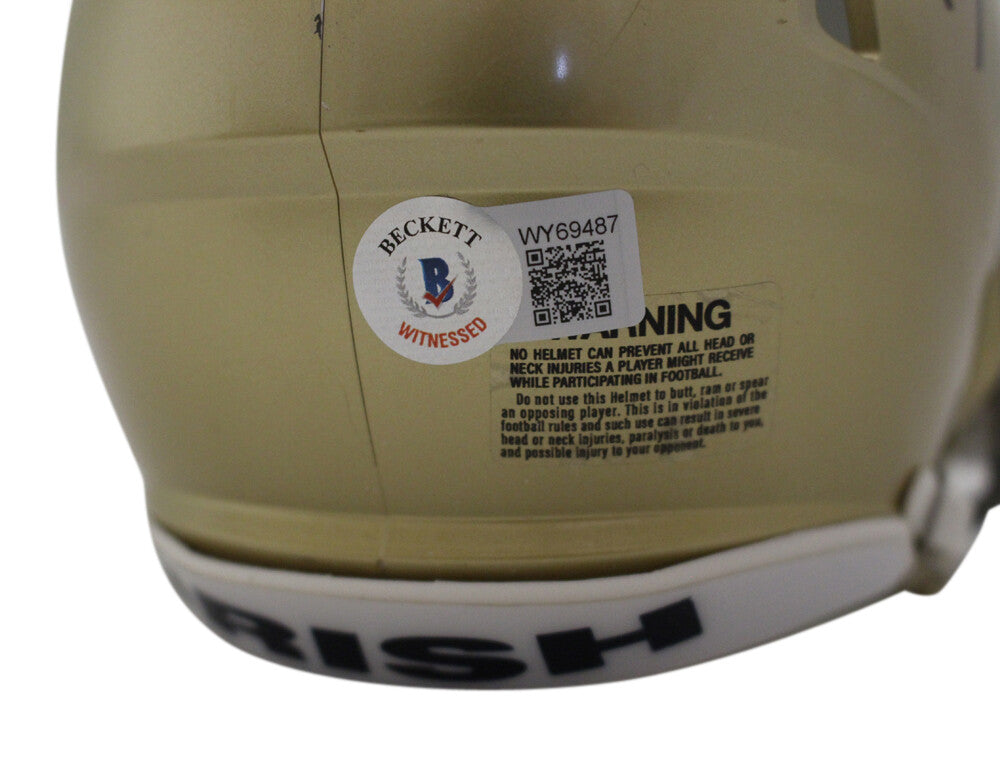 Kyle Hamilton Autographed Notre Dame Fighting Irish Mini Helmet
