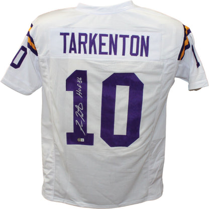 Fran Tarkenton Autographed Minnesota Vikings Pro Style Jersey (White)