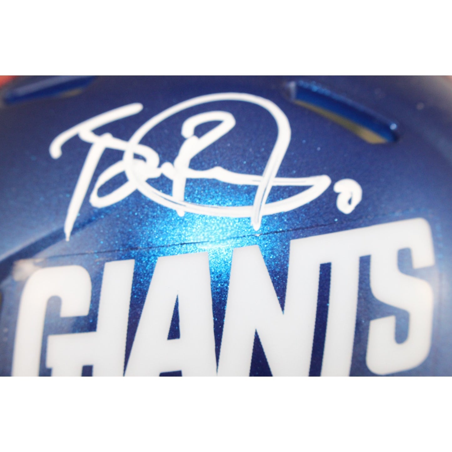 Brian Burns New York Giants Autographed Color Rush Mini Helmet