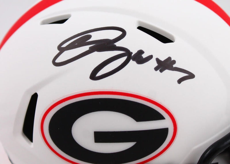 Quay Walker Signed Georgia Bulldogs Riddell Lunar Speed Mini Helmet
