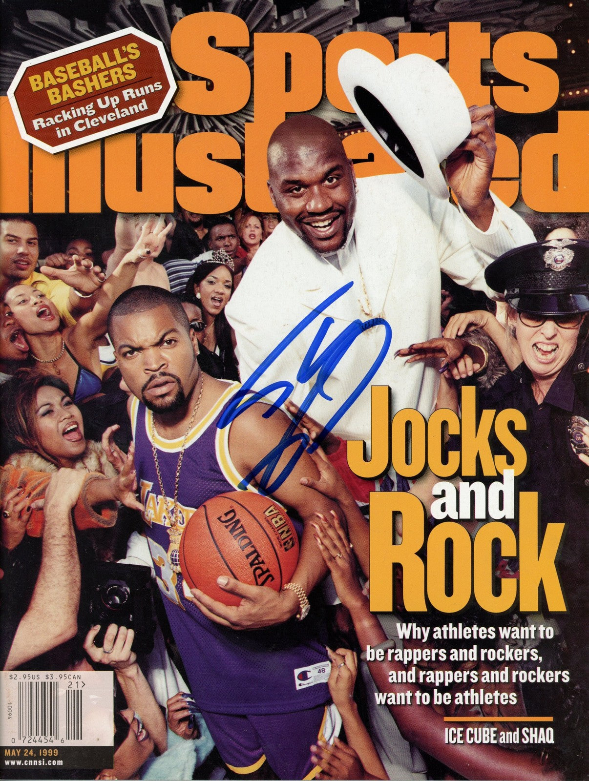 Shaquille O'Neal Signed Los Angeles Lakers 1999 Sports Illustrated Magazine