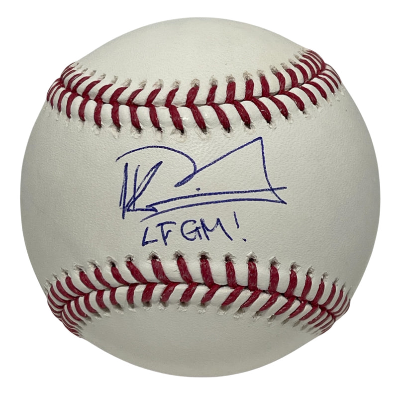 Kevin Parada Signed New York Mets Official MLB Baseball Inscribed "LFGM" BAS