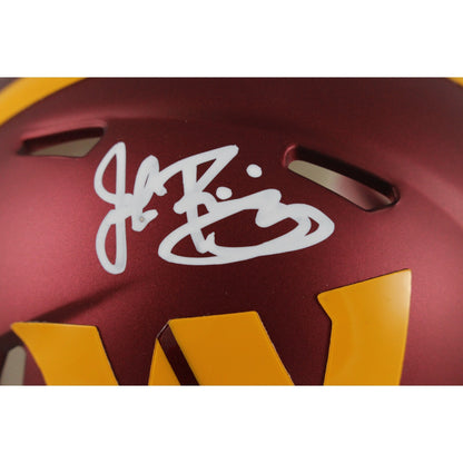 John Riggins Autographed Washington Commanders Speed Mini Helmet Beckett BAS