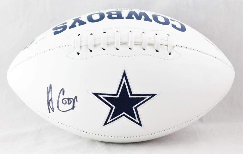 Amari Cooper Autographed Dallas Cowboys Black Logo Football