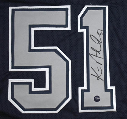 Ken Norton Jr. Autographed Custom Blue Jersey