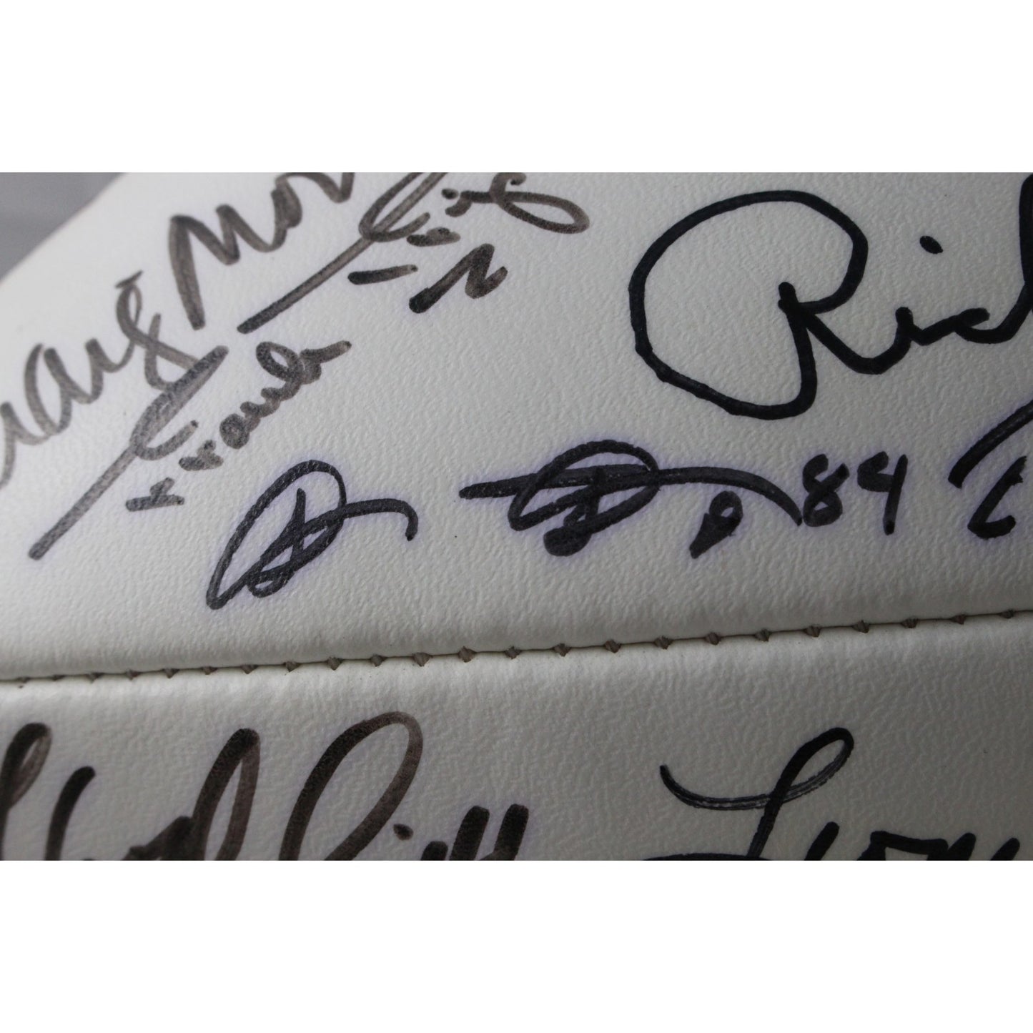 John Elway, Frank Tripucka & Ring of Honor Signed Broncos Logo Football